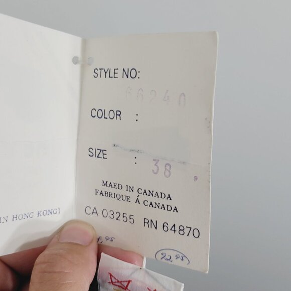 NWT Vintage Jac Dale Charcoal Gray Linen Skirt - Picture 10 of 10